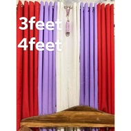 3ft and 4ft 5in1 set plain ring curtain Katrina fabric
