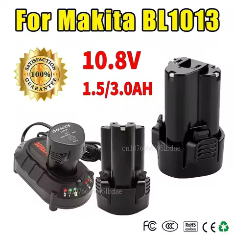 10.8V 12V Lithium Ion Battery 3AH 3000mAH ForFor Makita BL1013 BL1014 194551-4 TD090D TD090DW LCT203