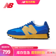 New Balance NB官方男鞋女鞋327系列简约经典舒适百搭时复古休闲鞋运动鞋 宝蓝/橘色/黄色 MS327LAA 36(脚长22cm)