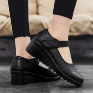 SKYE รองเท้าเพื่อสุขภาพ แบบแปะ ผู้หญิง รองเท้าผ้าใบ สีดำ สำหรับผู้หญิง แฟชั่น กันน้ำ