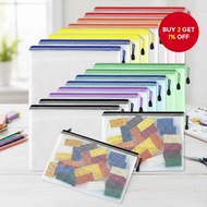 4/5/10 Piece Mesh Zipper Bags - Convenient Storage for Puzzles and Tabletop Games (Waterproof, A4 Si