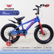 Atlantis Children's BMX 16 Inch Steel Frame 1 Speed Disc Brake - Boys' Bike Ages 4 5 6 7 Years Side 