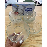 BW6-555 1PC./6PCS. glass salad bowl set Crystal six-piece gift box