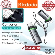 Mcdodo OT-259 Auto Power Off Adapter Mcdodo OT-601 Auto Off Convertor Adapter LED OT-2590 OT-6010 Mc