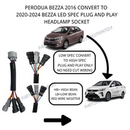 PERODUA BEZZA 2016 CONVERT TO  2020-2024 BEZZA LED SPEC PLUG AND PLAY HEADLAMP SOCKET