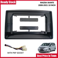 Android Player Casing MAZDA BIANTE-10''-2008-2021-BLACK (WIth PNP Socket)