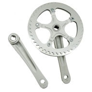 Folding Bicycle Crankset Made from Alluminum Alloy Ideal for Single Speed Bikes