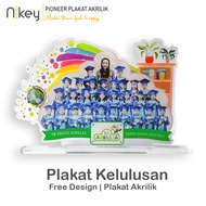 Plakat Wisuda TK, Piagam Kelulusan Sekolah, Plakat Akrilik