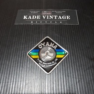 Head badge Oyama Taiwan part original BMX emblem - brand name vintage part OSBMX OLD school BMX pene