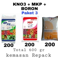 KNO3 PUTIH + MKP PAK TANI + BORON + NPK MUTIARA 16.16.16 PAKET PUPUK ANGGUR BUAH MANGGA + ALPUKAT + 