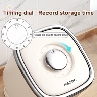 Luckybabys> 1Pcs Rice Bucket Food Container With Time Scale Rotating Kitchen Storage Box With Measur