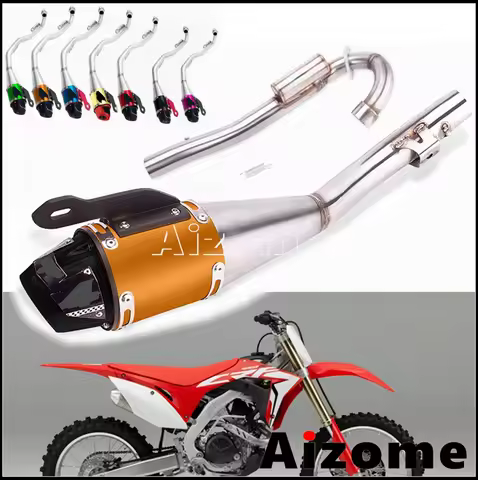 Motorcycle Full Exhaust System Muffler Pipe Kit For Hoda CRF230F CRF-230F 2008-2020 CRF 230 F Dirt B
