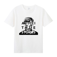 Summer new men's short-sleeved T-shirt pure cotton round neck Avicii print03