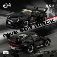MODEL MODEL 1 PORSCHE RWB 993 BLACK64/