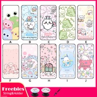 For OPPOA55-5G/A53S-5G/A56-5G/Realmec3/OPPO A53/A53M Mobile phone case silicone soft cover, with the same bracket and rope