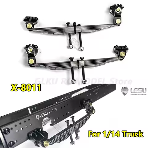 LESU metal simulation power front axle leaf spring front suspension X-8011 suitable for Tamiya 1/14