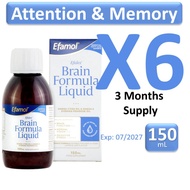 6 Bottles of Efamol Efalex Brain Formula liquid 150mL Exp 09/27