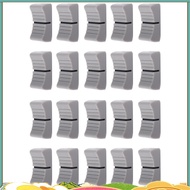 20Pcs 24mmx11mmx10mm Console Mixer Slider Fader Knobs Replacement for Potentiometer Gray Knob Black 