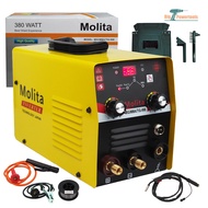 MOLITA ตู้เชื่อม 3 ระบบ MIG/MMA /TIG 998 INVENTER MMA/MIG/TIG  ตู้เชื่อมมิกซ์ ตู้เชื่อมไฟฟ้า  เครื่องเชื่อม ไม่ใช้แก๊สCO2 + ลวดฟลักซ์คอร์ แถมลวด1 ม้วน