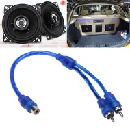27cm 2 RCA Female to 1 RCA Male Splitter Cable for Car Audio System