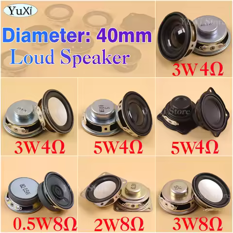 1Pc Speaker Horn Diameter 4CM Amplifier Rubber Gasket Loudspeaker Trumpet 0.5W 2W 3W 5W 4 Ohm 8ohm 4