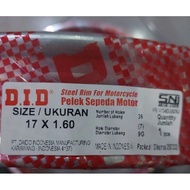 DID chrome rims Ring 17, 120-17, 140-17, 160-17, 215-17, rim y15, rim ex5 dream, rim lc135