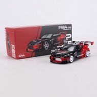 POP RACE 1:64 Pandem GR86 Advan Alloy Model Car The engine cover can be removed
