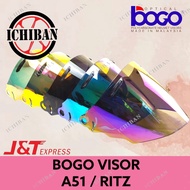 BOGO VISOR A51 (ARC RITZ) ARC RITZ 6 COLOR AVAILABLE VISOR RITZ