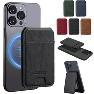 1pc Pu Leather Magnetic Wallet Card Holder Stand Accessories Compatible With Phone 16 15 14 13 12 Pr