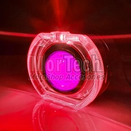 Projector Projie LED Ala Bi-LED BiLED AES Shroud BMW 2.5inch + Demon Devil Eyes Yamaha Nmax Aerox PC