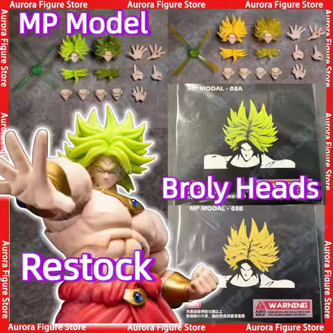 Re-release MP Model 03A 03B Dragon Ball Z SHF SSJ Broly Heads Kit Accessories Headsculpt Anime Actio