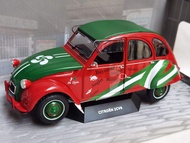 SOLIDO 1/18 CITROEN 2CV6 1982 CITROEN Car Model Alloy Can Open Left Right Doors