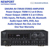 Av-739Ub 750W X Sakura 2 Bluetooth Mi Amplifier