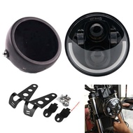 5 3/4" Inch Motorcycle LED Headlight For Dyna Softail Sportster 883 XL883 FXCW 6.5Inch Led DRL 50W M