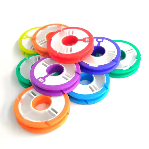 Fishing line storage circle Fishing main line storage box 6-16 axis winding board Silicone coil Port