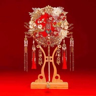 Double-Sided Heavy Industry Bridal Group Fan Chinese Wedding Diy Material Package Finished Wedding F