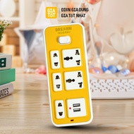 DREAMM B49U Multifunctional Power Outlet, 5 convenient sockets, 2 USB ports included, 2m cord, safe