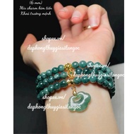 Bracelet wrapped in 3 blue ng0c 6mm type A beautiful charm