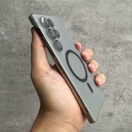 S25 Plus Broderless Case Heat Radiation Slim Matte Magsafe Case for Samsung Galaxy S25 S23 Ultra S24