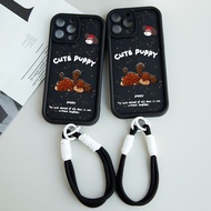 HP Puppy For New Texture Embroidery Case Infinix Hot 50I 40I Smart 9 8 Hot 50 Pro Plus Note 30 Pro I