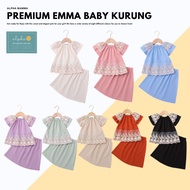 #2024 Emma Baby Kurung With Premium Lace - Baju Raya Baby Kurung Baju Raya Bayi Perempuan Baby Set Girl Clothes Age 3/6-