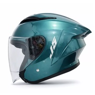 Hafl Face JRX J15 Helmet Model MLA J5 ST15 SNI Intercom Ready Drak steel Gloss