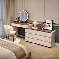 Table Bucket Dressing Table Integrated Makeup Mirror Simple High-End Light Modern Dressing Table Lux