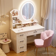 2025 Dressing Table Dressing Table Mirror Rental Room Simple Bed Modern Dressing Cabinet Bedroom Tab