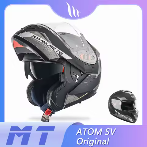 MT Flip Up Motorcycle Helmets ATOM SV DUAL VISOR For Men And Women Motorcross Racing Full Face ECE 3