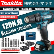 Bor listrik asli Makita bor tangan tanpa kabel bor tangan tanpa kabel 120nm bor benturan daya tinggi