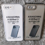 Black Softcase OPPO A3SBENING/A12E/C1 Silicone Case Clear Black Transparent Protection -Fc