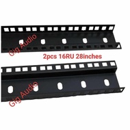 2 PCS 16U Rail Rack Flight Case Tour Case Cabinet Accessories
