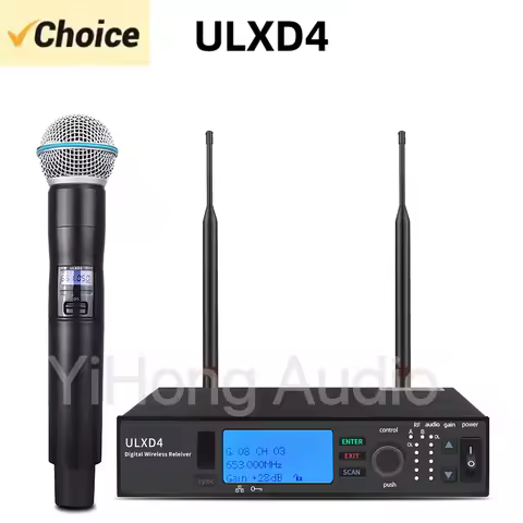 ULXD4-B58A Professional Wireless Microphone One channel System Stage Performance Singing Party High 