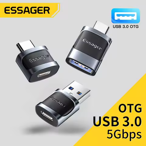 Essager OTG Type C To USB Micro USB To Type C Adapter OTG USB To Type C Adapter For Macbook Xiaomi H